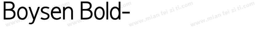 Boysen Bold字体转换